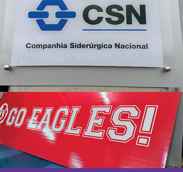 Painéis em acrílico