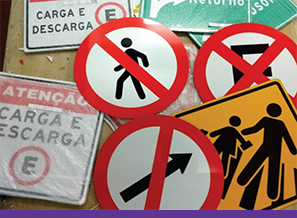 Placas de sinalização